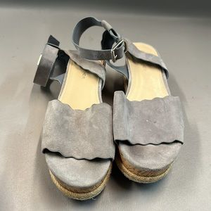 Marc Fisher Baby Blue Size 7.5 espadrilles